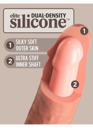 10" Dual Density Silicone Cock